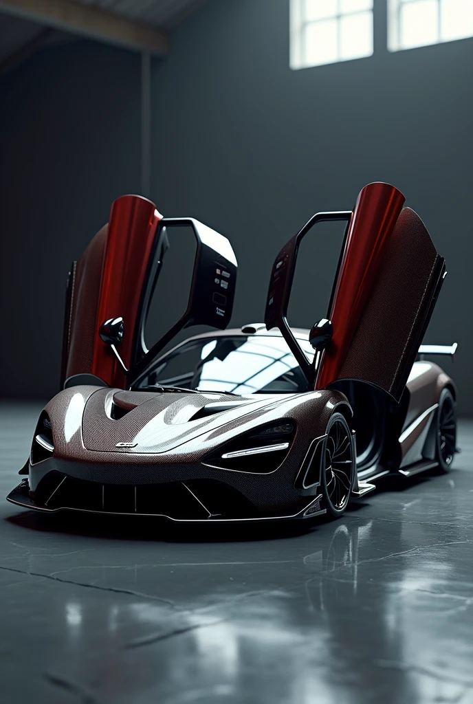 McLaren Senna wallpaper with doors up