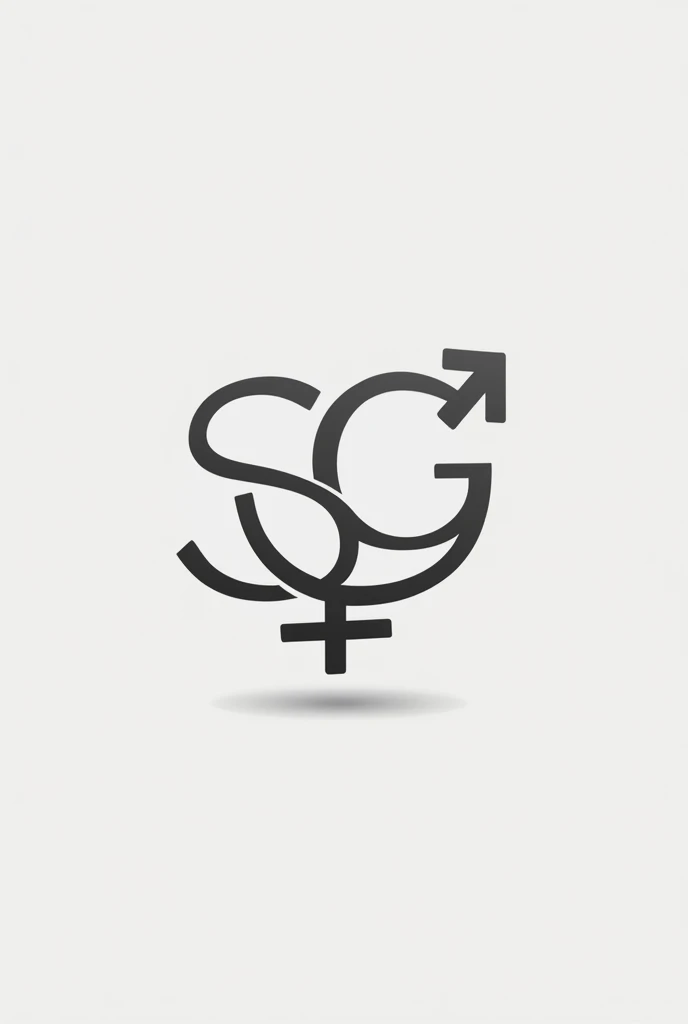 Logo with the letters SG with a background of a female and male symbol