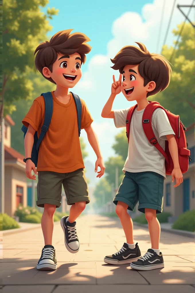 Two teenage boys