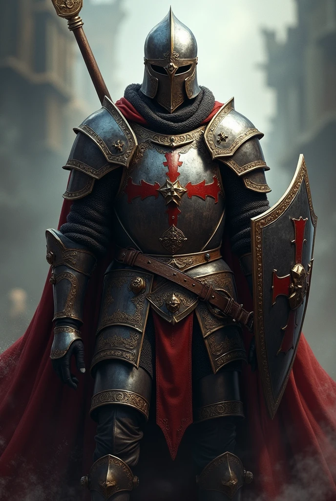 A call of duty calling card with mythic templar