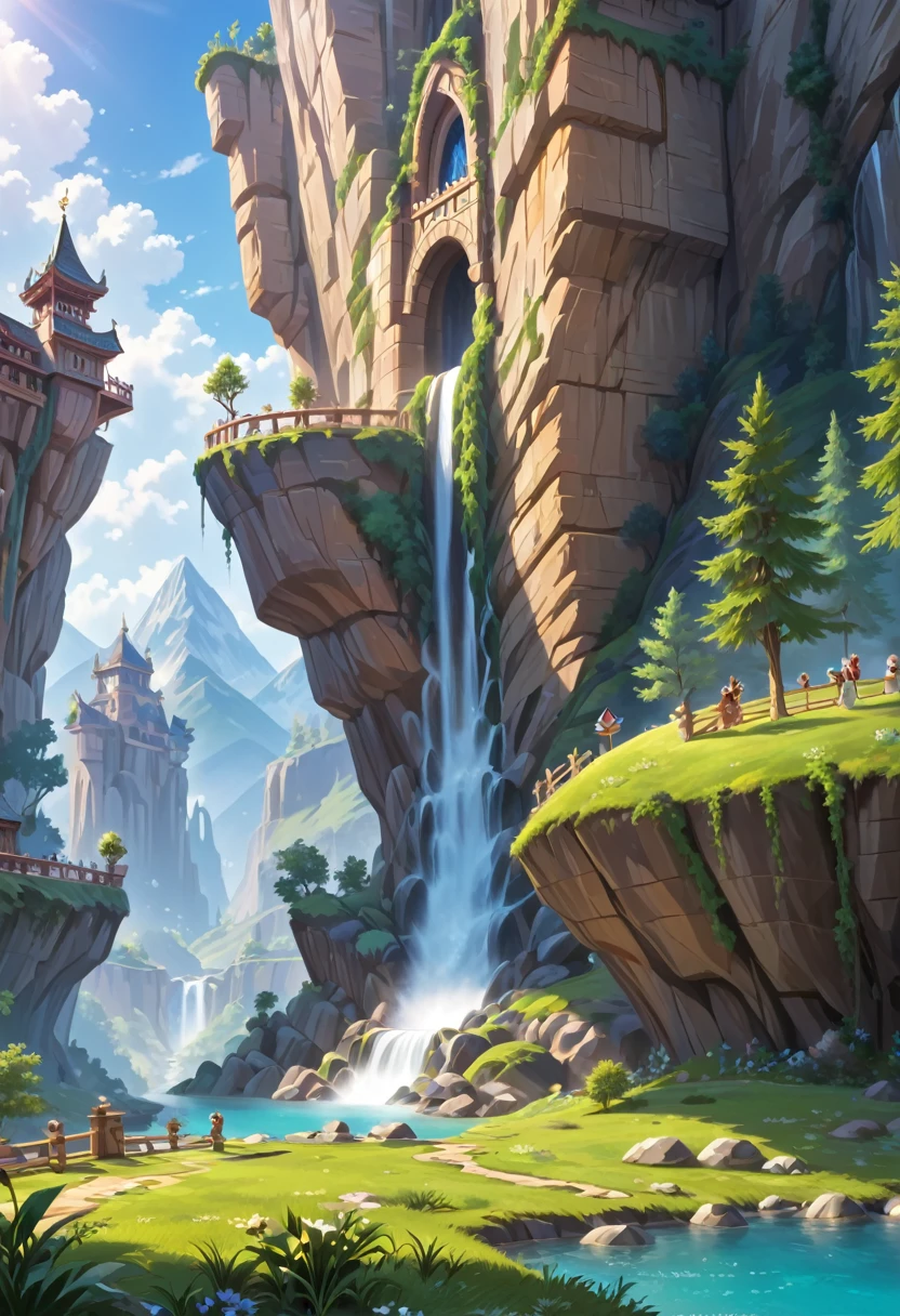 Anthropomorphic feminine kitsune enchantress. Official Art – An Award-Winning Digital Masterpiece In 4K Ultra HD, Extreme Detail And Intricate Realism. Symmetrical Face. This Concept Art Brought To Life By The Hands Of Artists Like Wlop & Artgerm In A Stunning 2D Vector Illustration. Breath of the wild. Background Is A Panoramic Vista.
