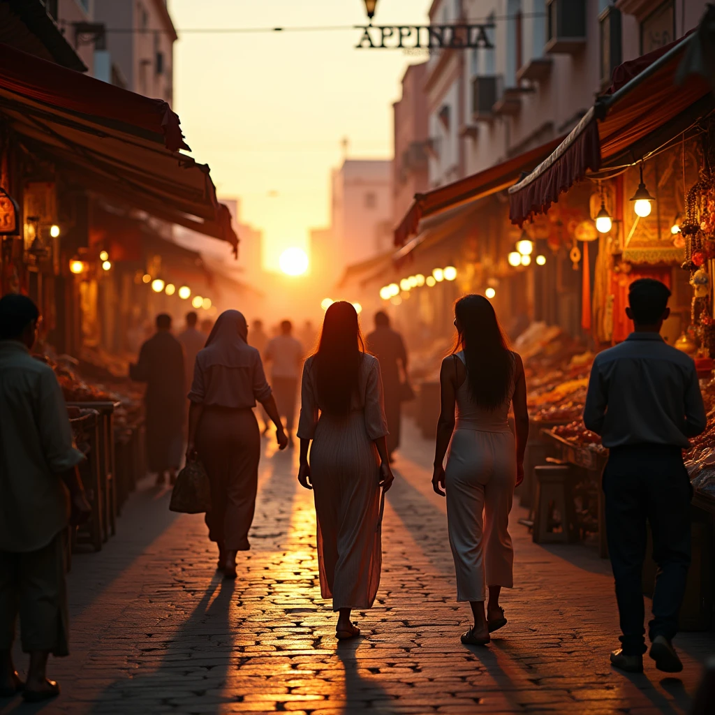 In Marrakech during magic hour, cinematic film shot in 70mm, depth of field, vivid colors, cinematic