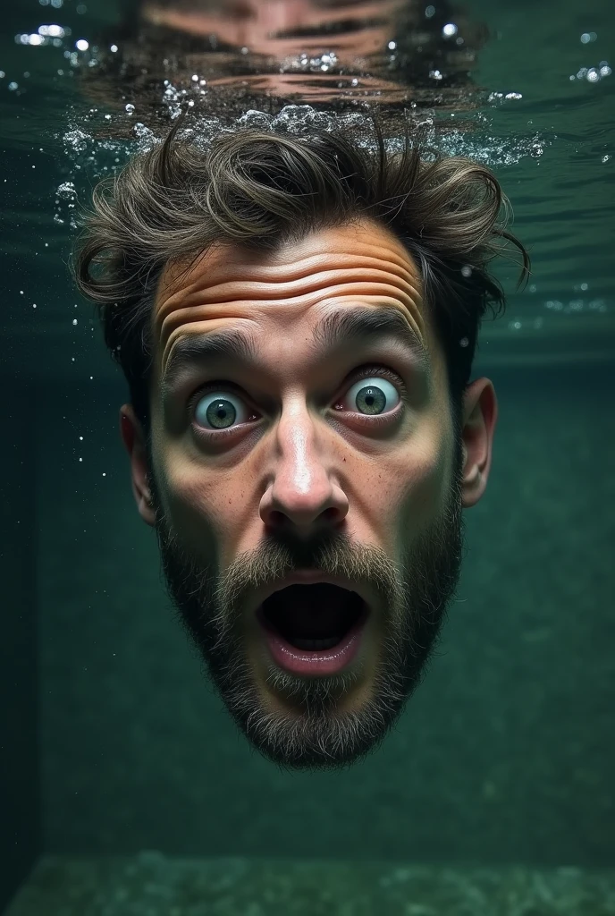 (photorealism:1.2),a man in a well thrown down,Let his face be seen as he is going crazy