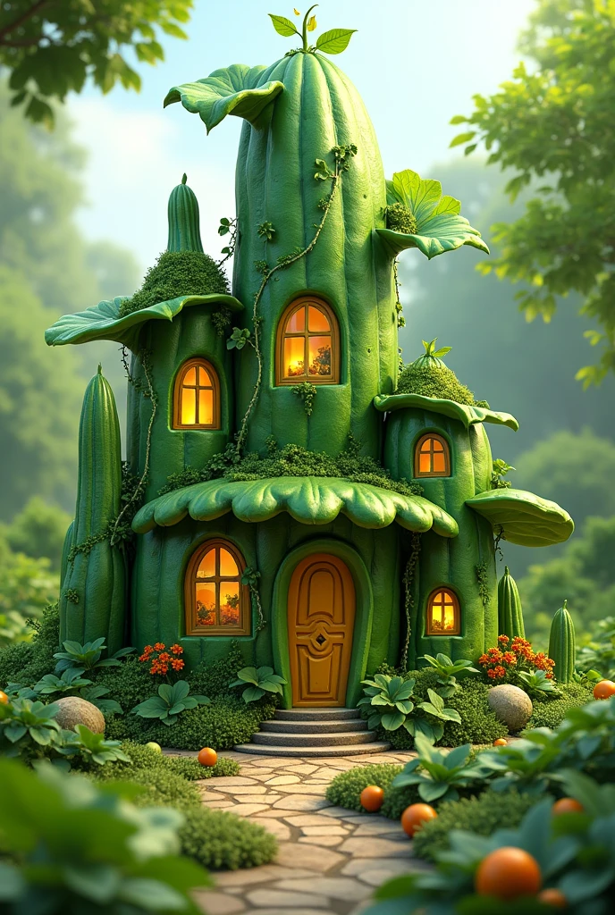 A house of cucumbers