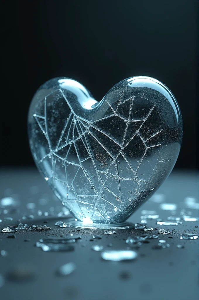 Breaking a broken glass heart 