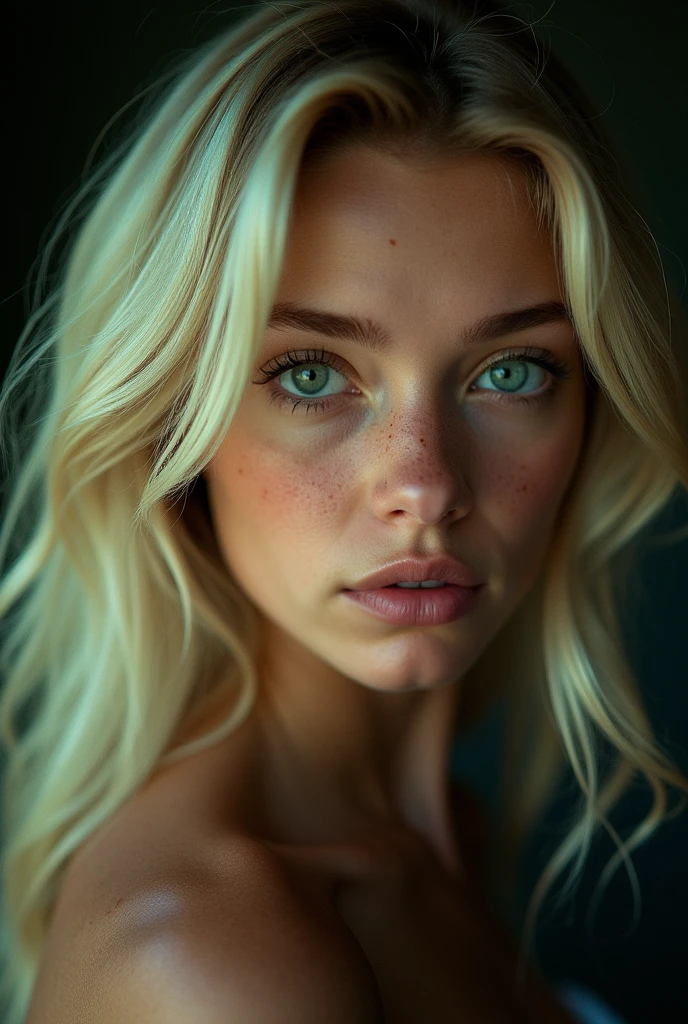 (right half of the torso: 1.4), Photo portrait d'une blonde de 18 ans au format RAW UHD (femme aux yeux vert), gros seins, freckle, coquine, schoolgirl tune, details (textures! , Cheveux! , brillant, couleur!! , imperfections: 1.1), highly detailed glossy eyes (Looking at the camera), Appareil photo reflex, ultra-quality, acuity, Profondeur de champ, grain de film (PLAGE), Fujifilm XT3, clair comme de l&#39;eau de roche, centre du cadre, beau visage, Sharpness, lampadaire, Neon lighting, Bokeh (dimly lit), la nuit, (ciel de nuit), intricate eye details, tout le corps, gros seins
