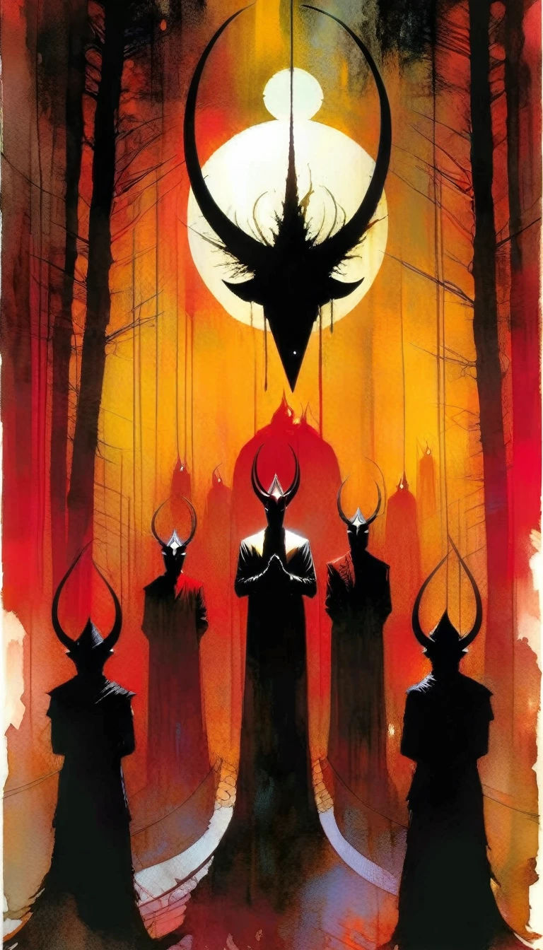 The ritual, art inspired by bill sienkiewicz and dave mkean