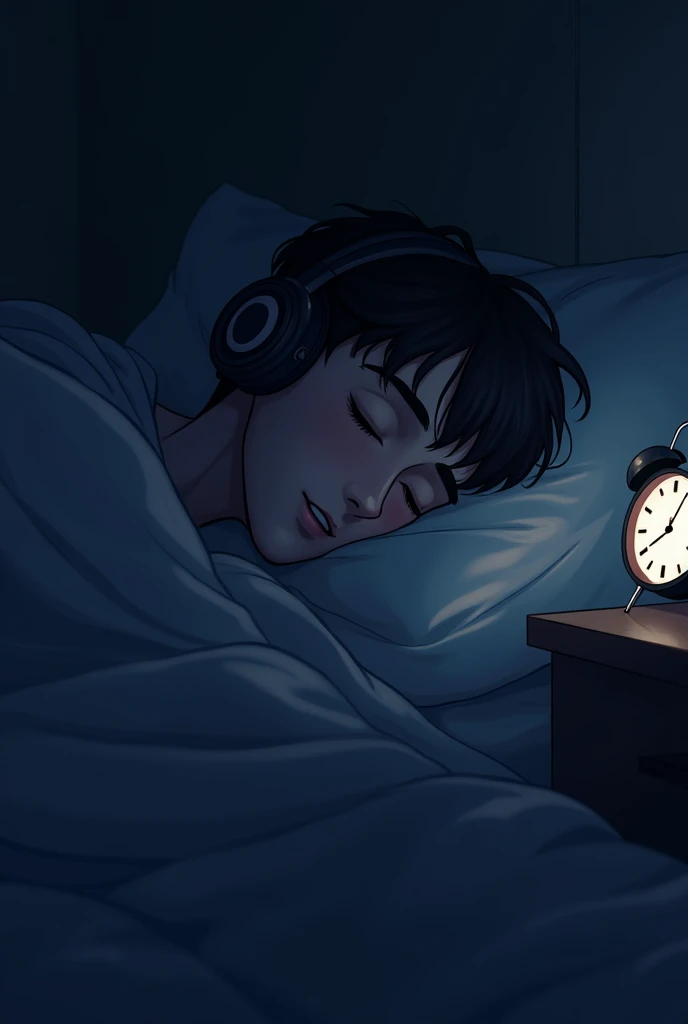 It all starts with the protagonist lying in bed in a dark room with headphones listening to music with his eyes closed.. He listens to the alarm clock. Soon after he received a message from a friend named Rebeca saying: Oii, bora acordar Eiry! Bom dia!
