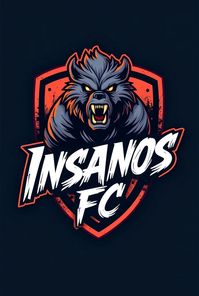 I want a logo that says insanos FC 