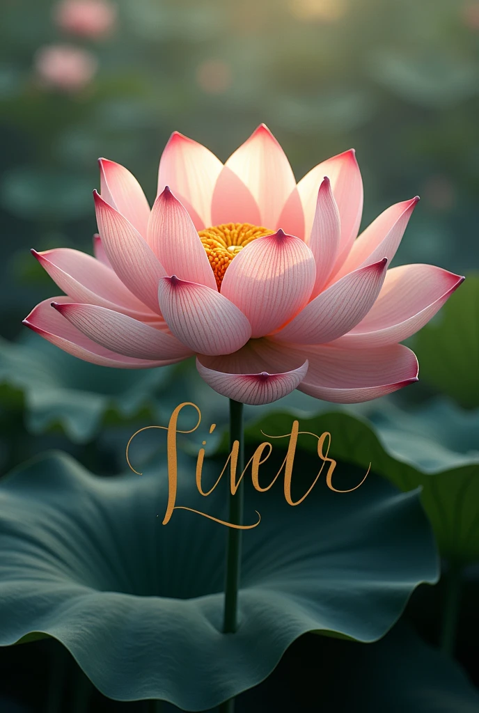 Lotus flower bouquet with the name of Lilith
