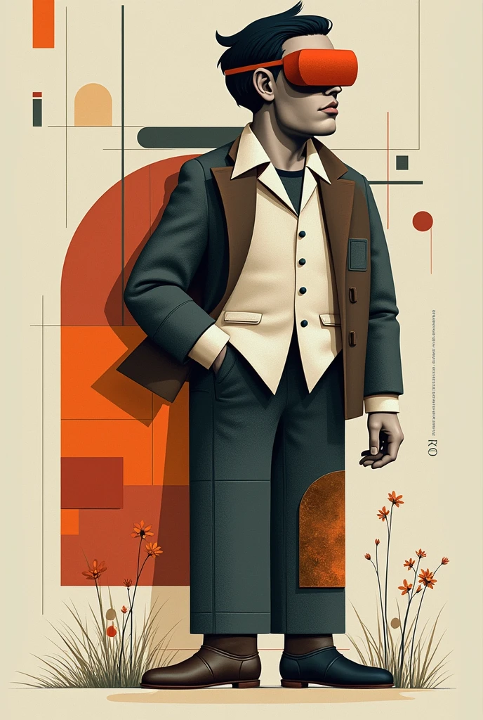 A different and simple creative cubist work 