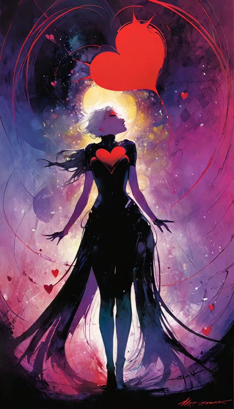 heart,art inspired by bill sienkiewicz and dave mkean