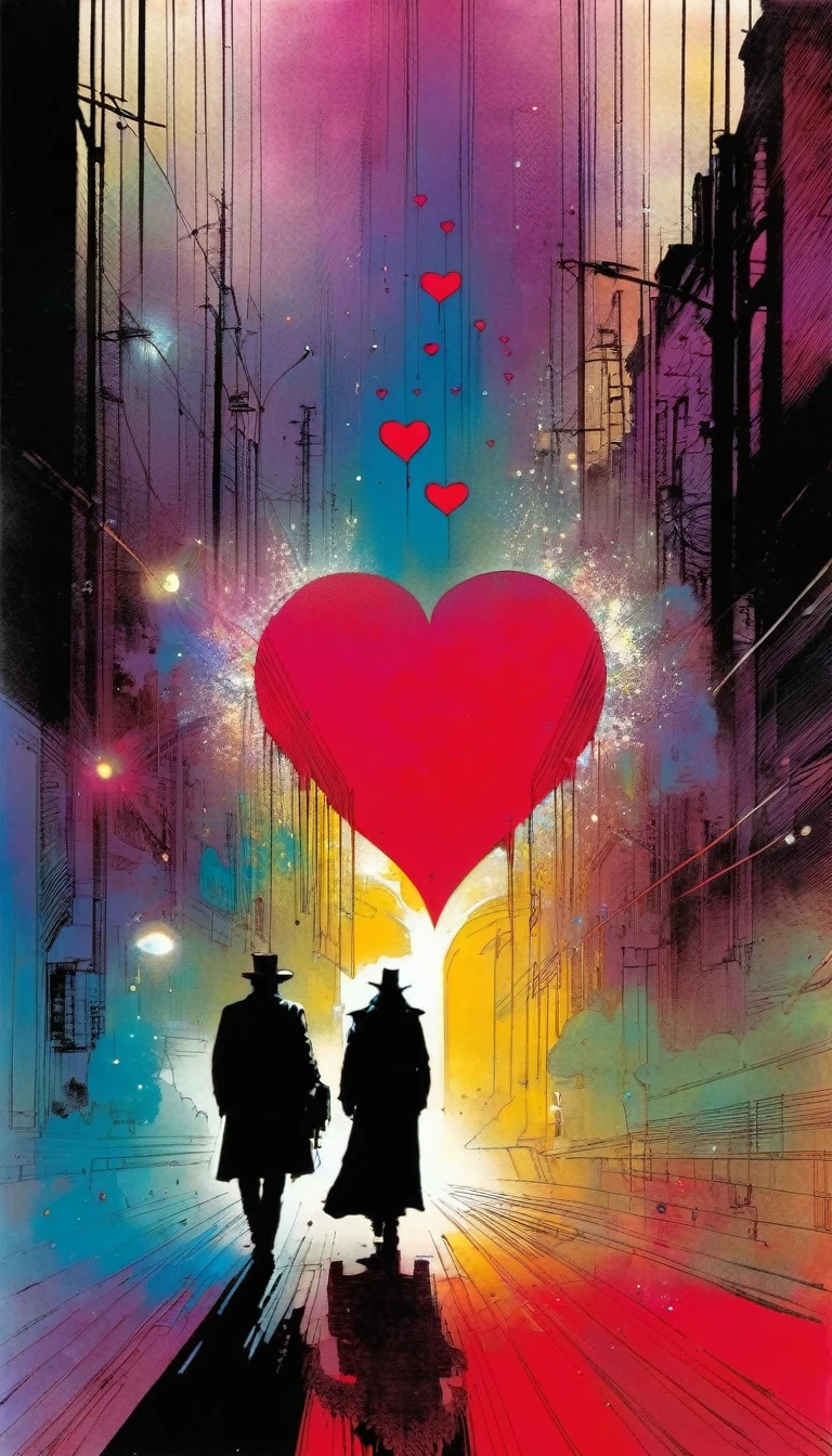 heart,art inspired by bill sienkiewicz and dave mkean
