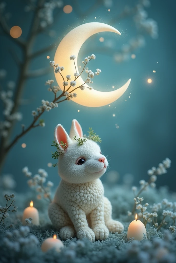Create a logo for a brand whose name is dalbit What does moonlight mean? This brand is dedicated to the creation of unique handmade objects made from different materials such as clay., porcelanicron, imitation jewelry, amigurumi and other fabrics.