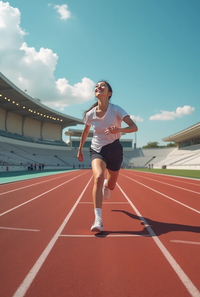 ATHLETICS TRACK WITHOUT ANYONE