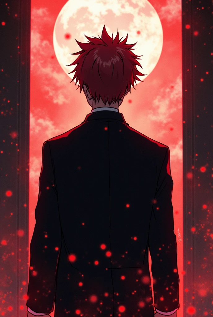 Yuuta from jujutsu kaisen with his back turned
