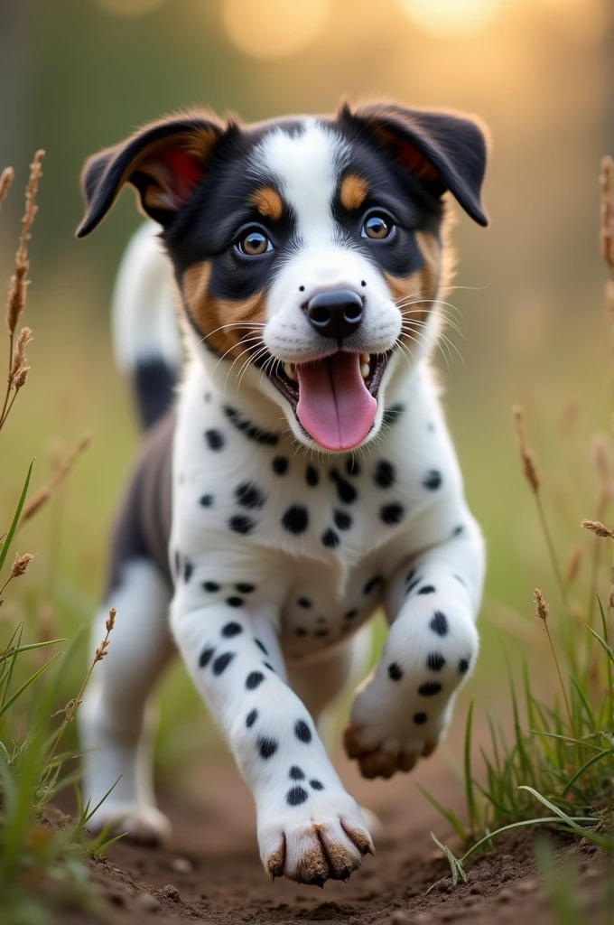 Dalmatian and Siberian Husky mix puppy