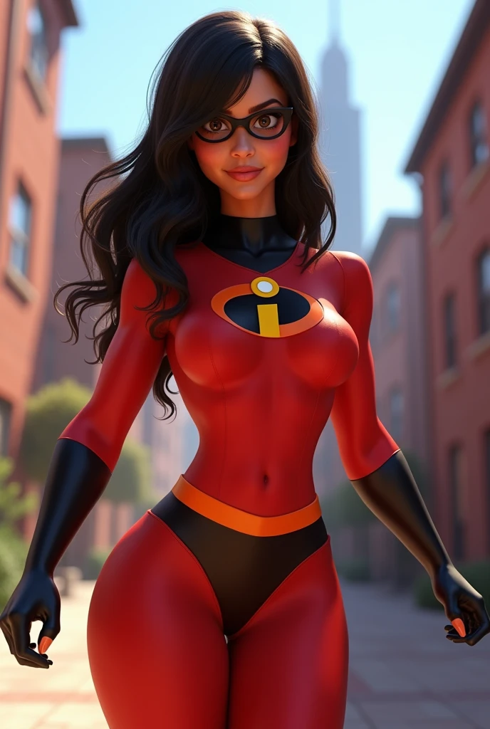 Mia Khalifa dressed as Elastigirl