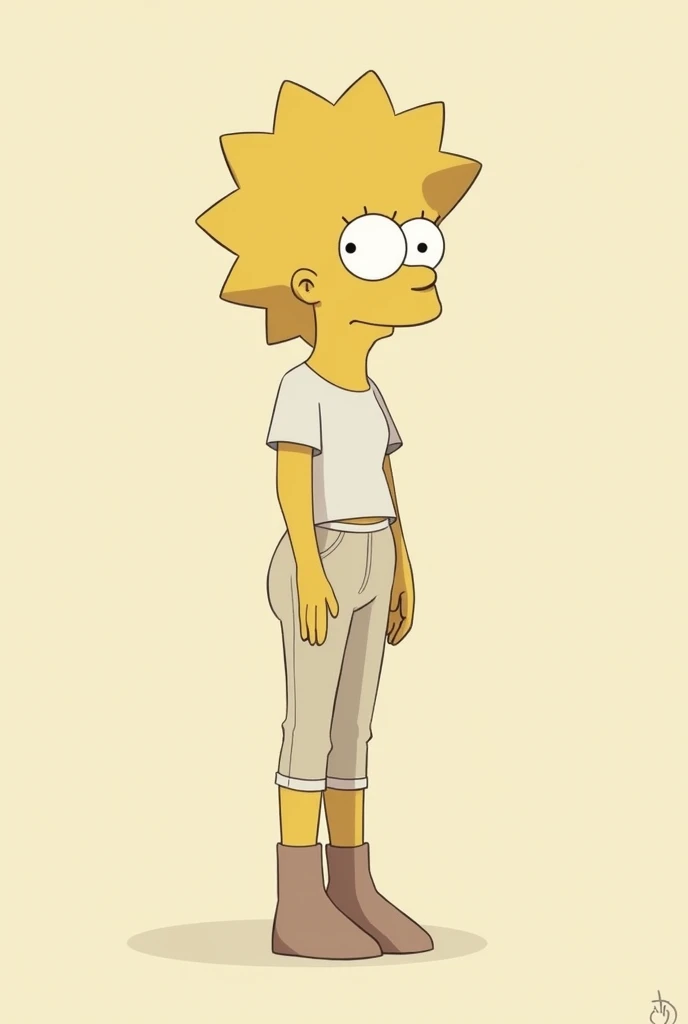 Lisa from the Simpsons full body now with little clothing