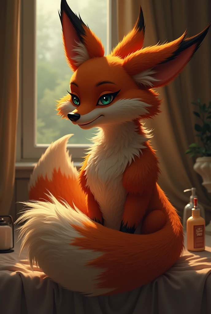braixen, male, feral penis, feral dick, masturbating, sit in spa,
