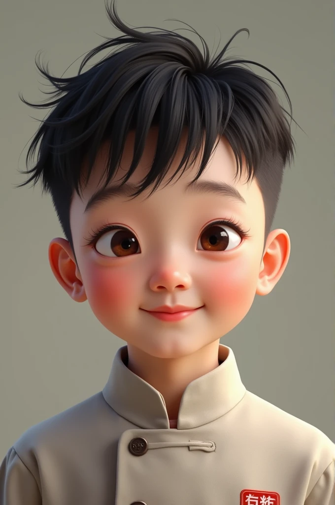 A super realistic cute Chinese boy