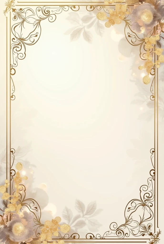 Wedding invitations lead background with gold