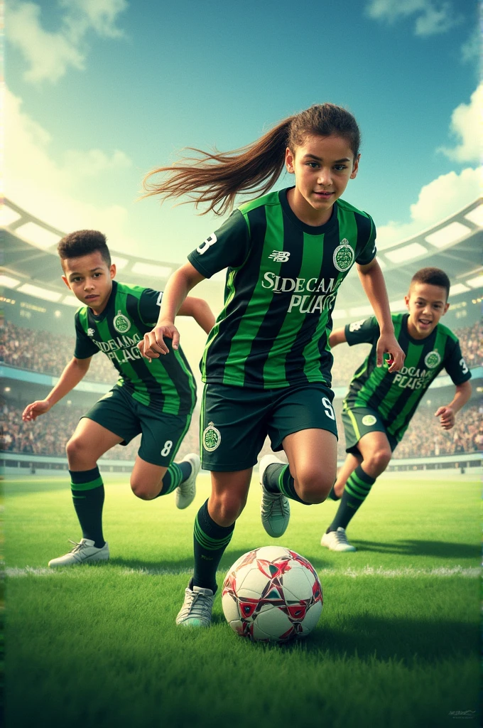 company name: Young Stars Football ClubDescripción: Football ClubCompany slogan: Since 1991Company colors: Green and BlackAdditional Features: Add any features related to the company description