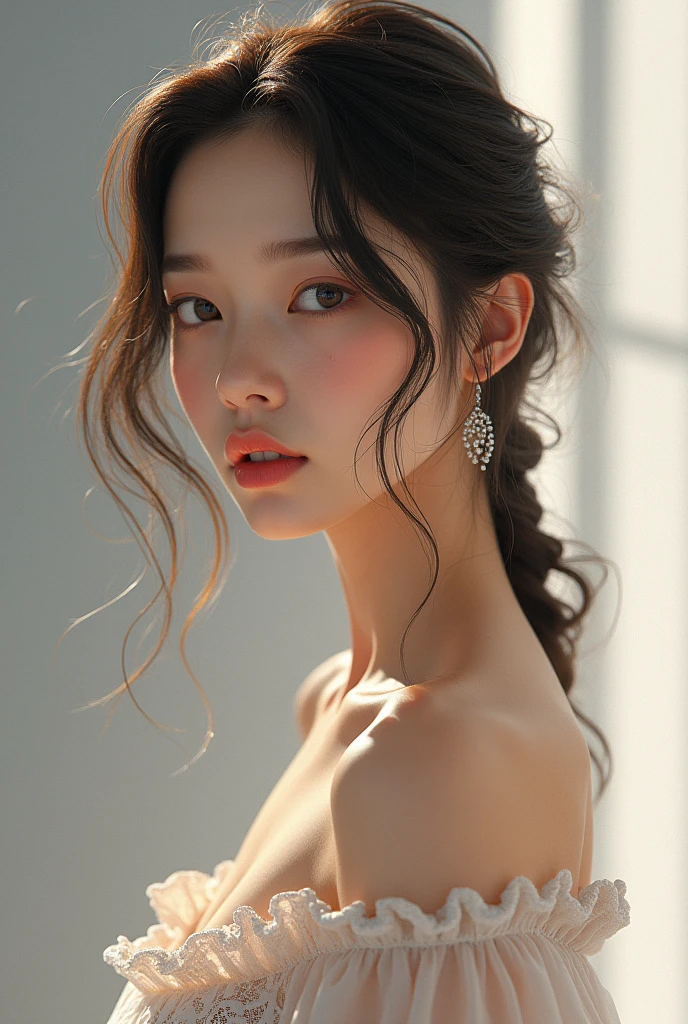One , whole body, (delicate illustrations: 1.4), (master part: 1.0), (Best Quality: 1.4), (ultra high definition |: 1.2), (photorealism: 1.4), (8k, RAW Photos: 1.2), ( Soft focus: 1.4), (18 years:1.3), (sharp focus: 1.4) , korean beauty , paint , open ass