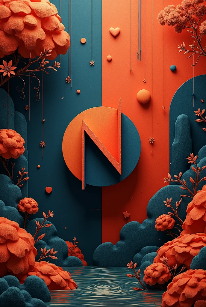 Background with Nabella'style logo