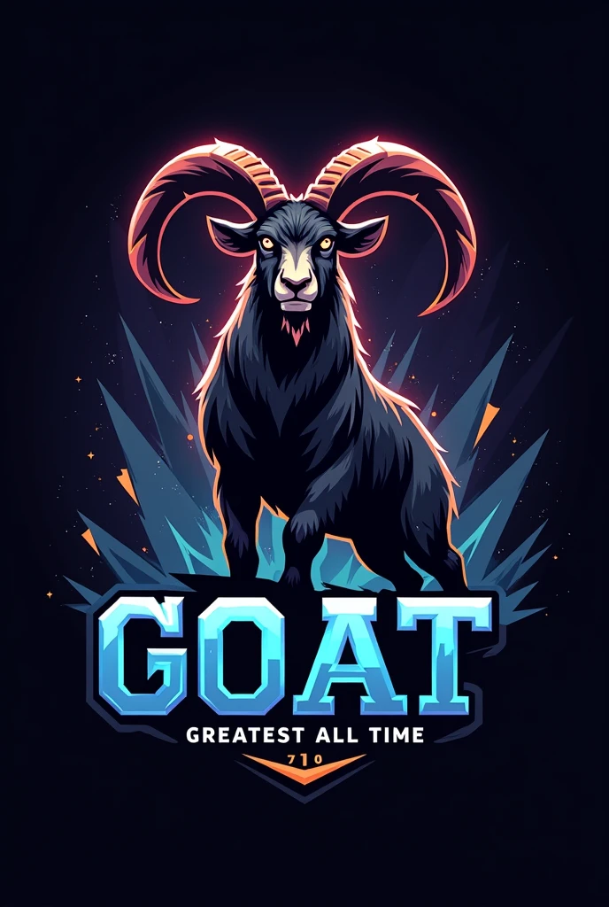 Create a logo for my free fire team whose name is GOAT