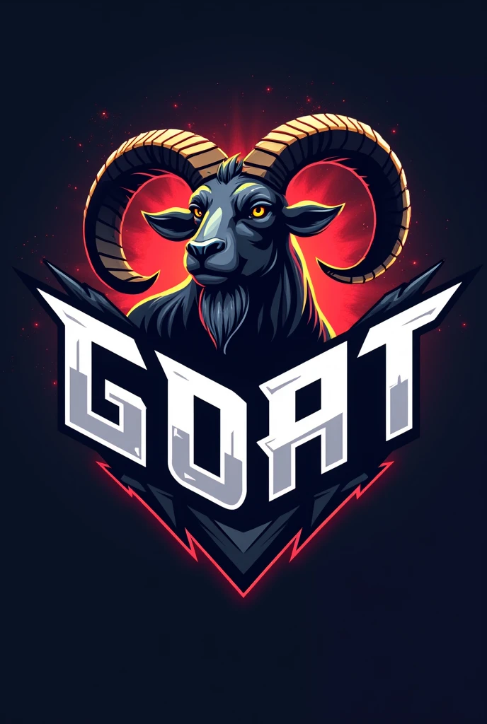 Create a logo for my free fire team whose name is GOAT 