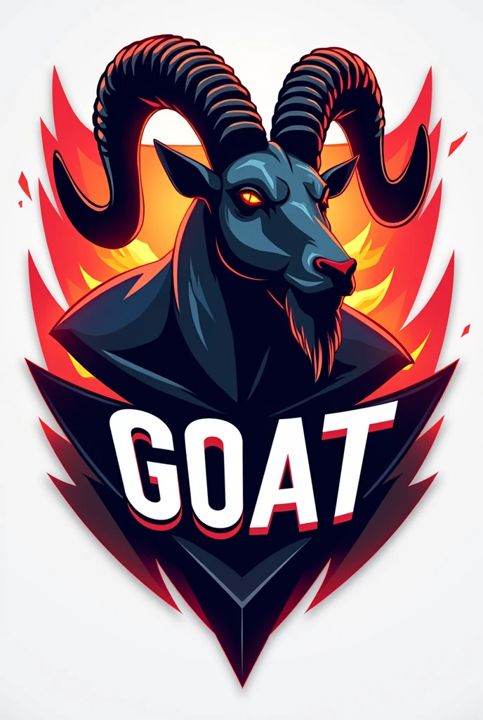 Create a logo for my free fire team whose name is GOAT