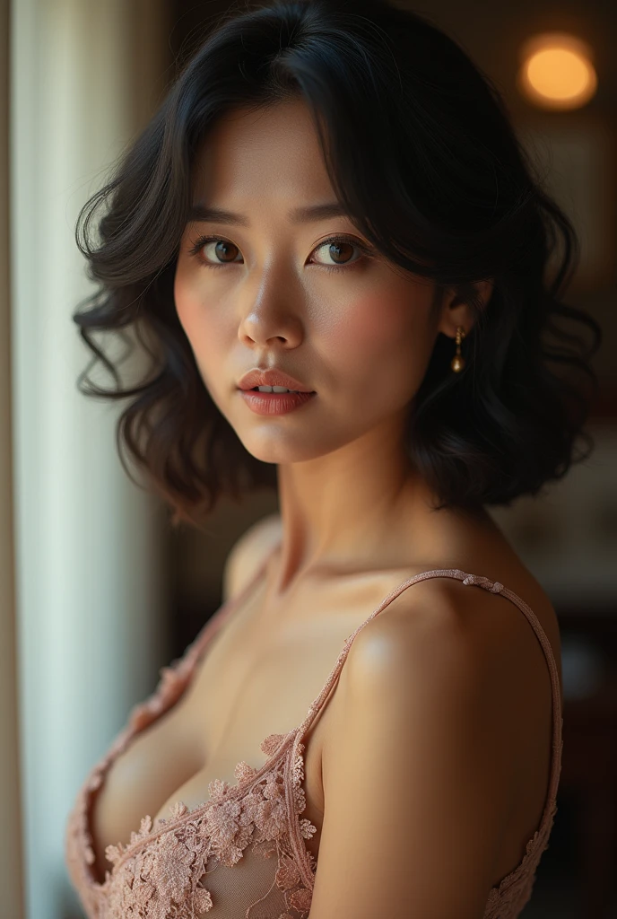 50 year old mature woman、Japanese、Classy sex appeal、Beautiful woman、sexy、透明Whitening skin、Perfect lighting、Beautiful breasts High quality、Wear light makeup、Beautiful ass high quality、Glowing Beautiful Skin、Transparent beauty、Goddess of Eros、Realistic、Looking into the camera、Whitening skin、masterpiece、Watery eyes、Nasolabial folds、Bright spot、Glamour、Saggy breasts、British Style、Gravure quality、View from below、Shapely big ass、Worried look、suit