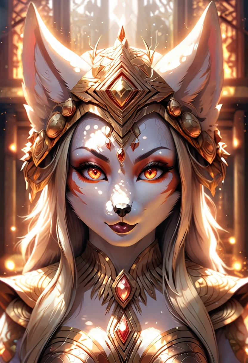 Anthropomorphic feminine kitsune-centaur princess. fully body. Official Art – An Award-Winning Digital Masterpiece In 4K Ultra HD, Extreme Detail And Intricate Realism. Symmetrical Face. This Concept Art Brought To Life By The Hands Of Artists Like Wlop & Artgerm In A Stunning 2D Vector Illustration. Background Is A Panoramic Vista.