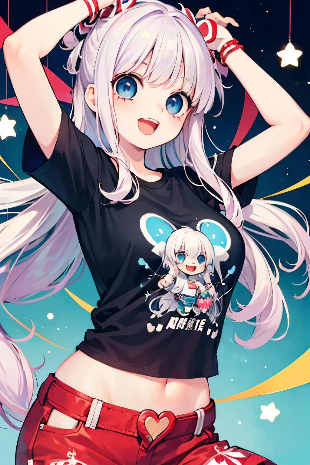 Super skillful anime illustration,Boxercise at the gym,
splatoon style,cute girl,white long Hair,shiny delta forehead,Bangs parted in middle of forehead,blue eyes,white battle suit,baby face,Octopus sucker-shaped headgear,open mouth,pregnant,sweat,((ecstasy face)),