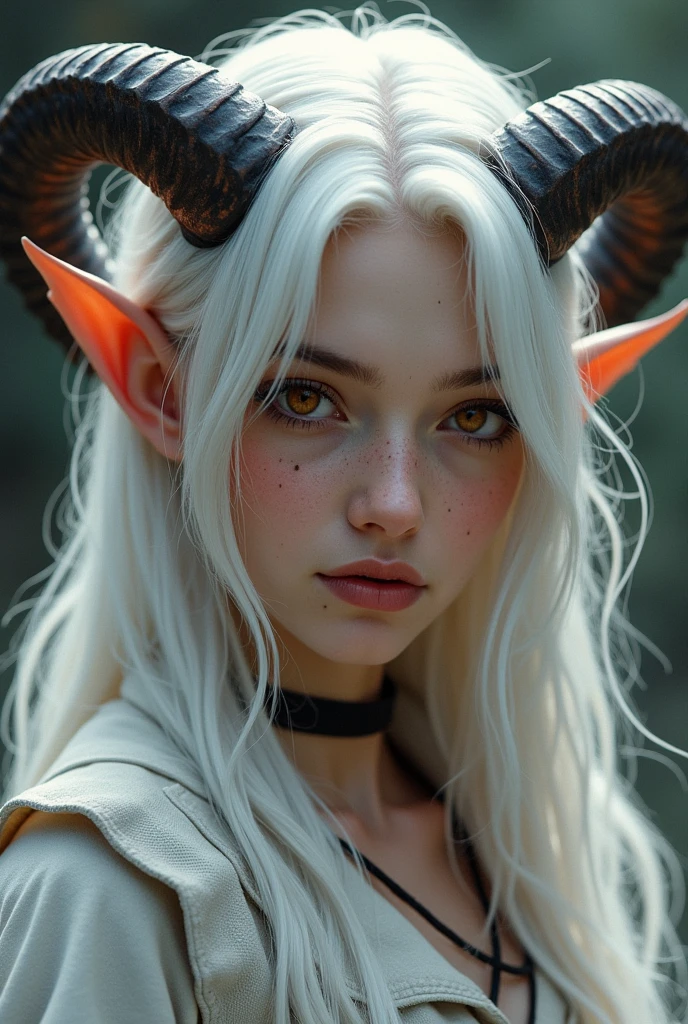 Perfect face, masterpiece, oni boy, he is an oni, he has Oni's horns, he has white skin and white long hair, he has sky blue eyes and he is completely naked. He is mature sexy, he is gaping a pussy. He is in a forest. He has a very big dick
