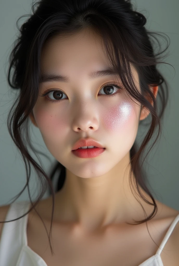 Girl with cum on face korean