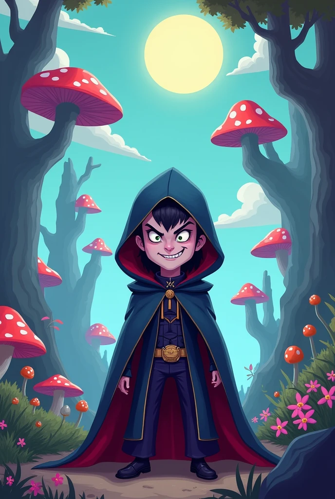 Vampire rogue hooded, Cartoon style adventure time rpg lord of the rings