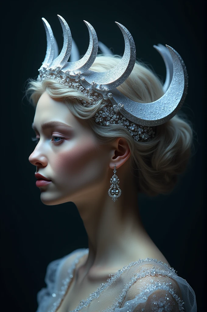 Moon shape crown
