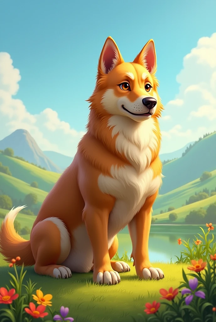 one dog