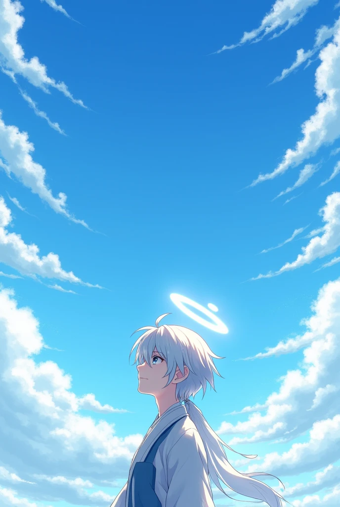Tenshi Hinanawi but boy and he see Beautiful sky