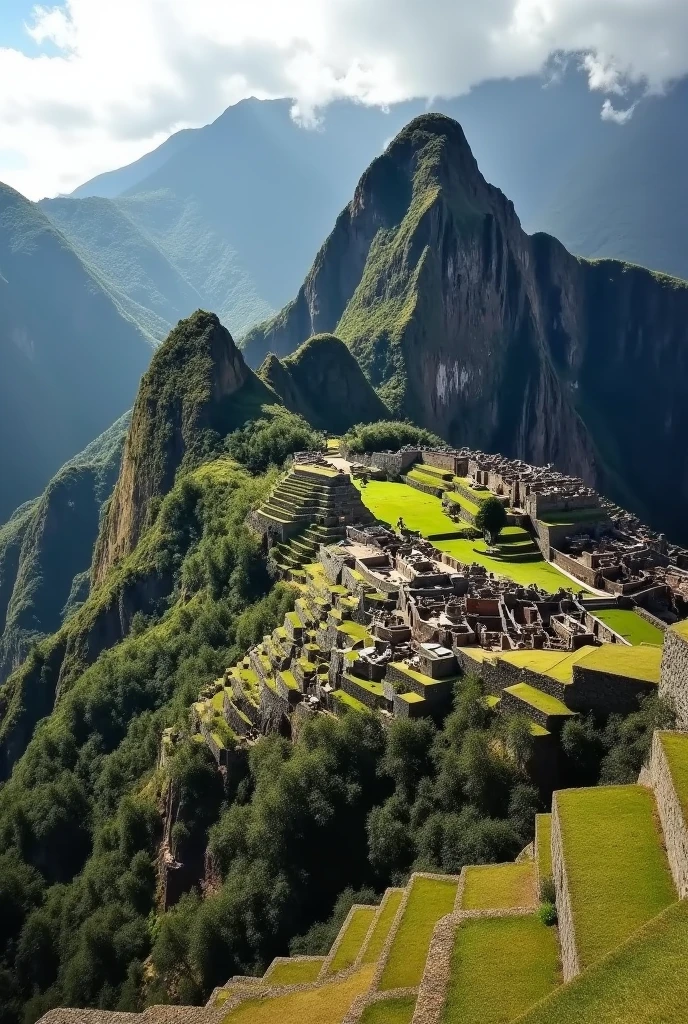 A picture of the Ollantaytambo fortress, believed to have been built by Ollanta, It would be a great way to connect the play to real history..
