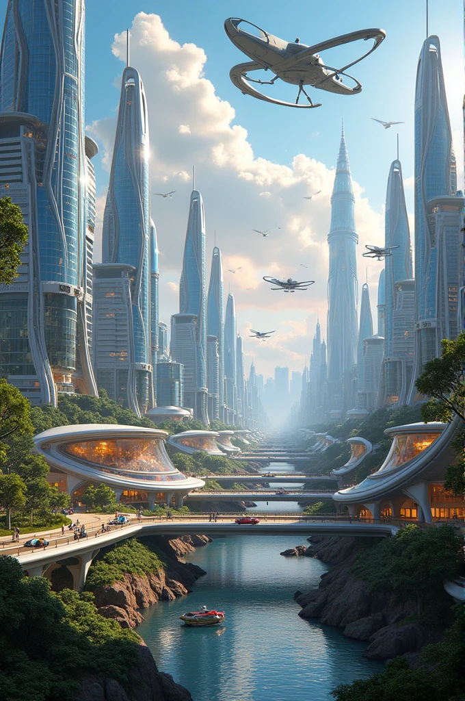 city of Jaraguá do Sul in the future year 2224