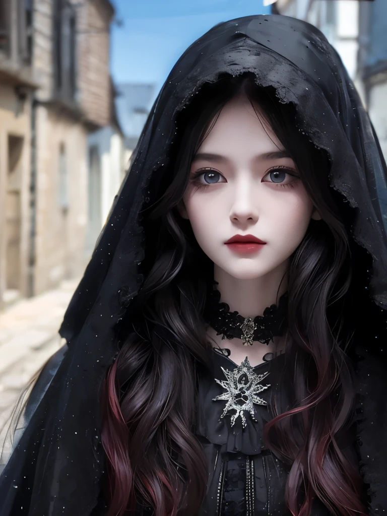 Change background、Medieval streetscape