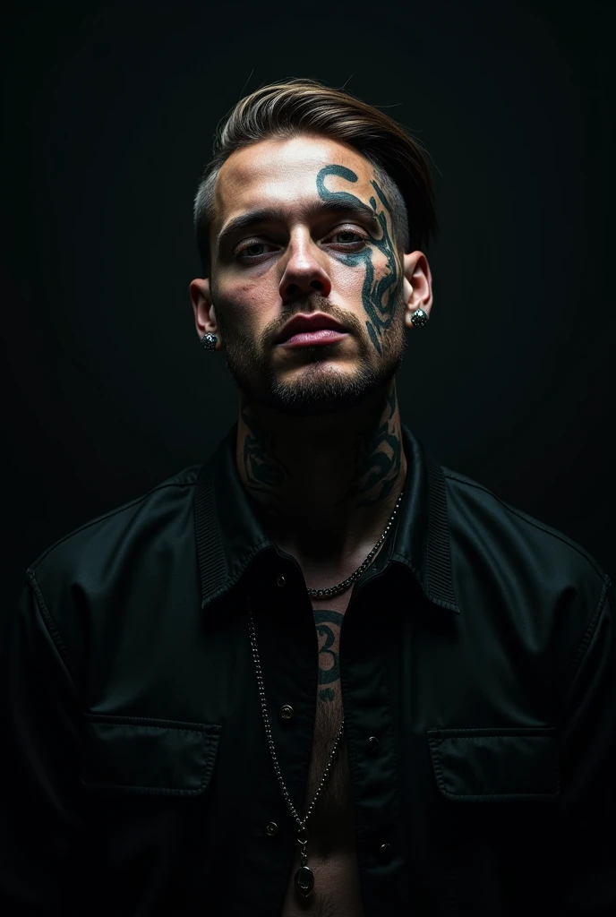 letter "lilpeep" black backdrop