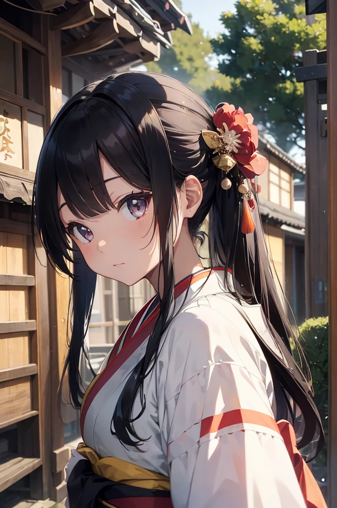 masterpiece、super high quality,、A picture painted to perfection in detail、solo、The beauty of the world、generally、Japanese clothing、Black-haired、Japan hair、Colorful Japanese Kimono、Octane Rendering、Hmph、(Ultra-detailed:1.15)、(Soft Light、sharp:1.2)、One Girl、Beautiful girl、Highly detailed eyes、Mature Woman、Rainbow Painting Drops、Splat、splash、Long colored hair、Ultra-fine texture kimono、(hair ornaments)、outside of home、pine tree