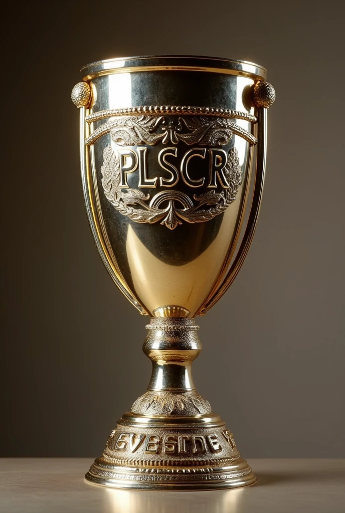 A football trophy PLSCR designed on it