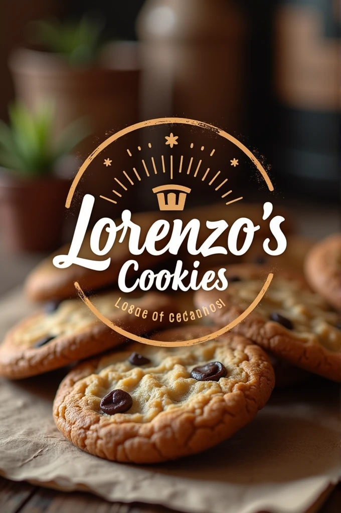 Generate a logo with the name Lorenzo&#39;s Cookies 