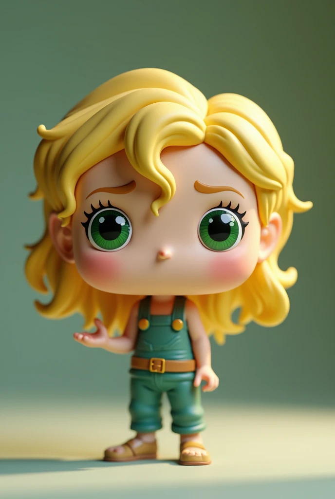 Funko pop wavy blonde hair and green eyes
