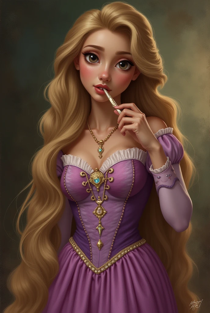 sexy, Rapunzel, sucking Dick